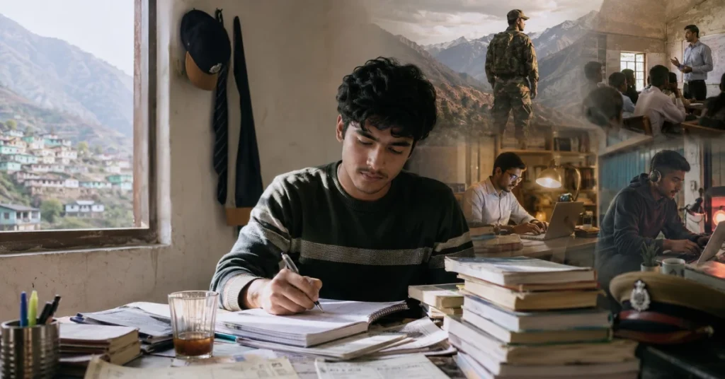 प्रतियोगी परीक्षाओं की तैयारी के बीच अवसर और दबाव के बीच खड़ा उत्तराखंड का युवा दर्शाता दृश्य