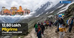 चारधाम यात्रा 2026 के दौरान हिमालयी मार्ग पर श्रद्धालुओं का दृश्य