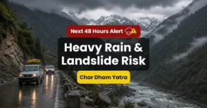 चारधाम यात्रा मौसम अलर्ट के साथ उत्तराखंड का पर्वतीय मार्ग