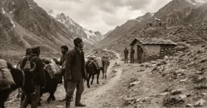 ITBP से पहले उत्तराखंड की सीमा निगरानी व्यवस्था और आधुनिक सीमा सुरक्षा बदलाव को दर्शाती दृश्य संरचना