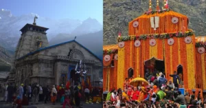 चारधाम यात्रा के दौरान केदारनाथ और बदरीनाथ धाम में श्रद्धालुओं की भीड़