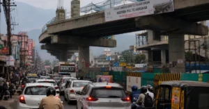 देहरादून में रिस्पना से आराघर तक प्रस्तावित फोर लेन एलिवेटेड रोड का दृश्य