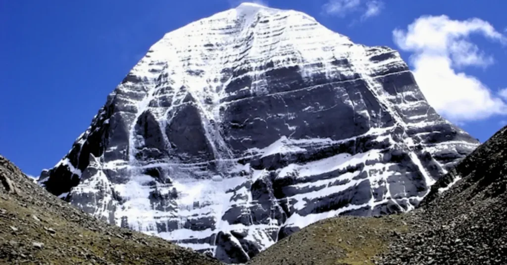 Mount Kailash, the sacred peak associated with Kailash Mansarovar Yatra