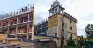 रुद्रप्रयाग जिले के नगरासू गुरुद्वारे का दृश्य