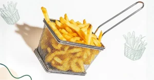 Cropped section of the official APEDA graphic showing frozen French fries representing Uttarakhand's first export shipment to Iraq.