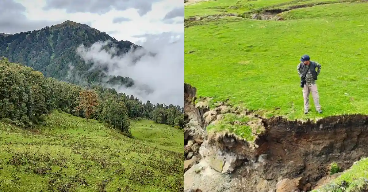 Home 9 दयारा बुग्याल में भू-धंसाव से 400 हेक्टेयर क्षेत्र पर खतरा, घास के मैदानों में बन रहीं खाइयां