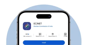 ECINET mobile application listing displayed on a smartphone screen.
