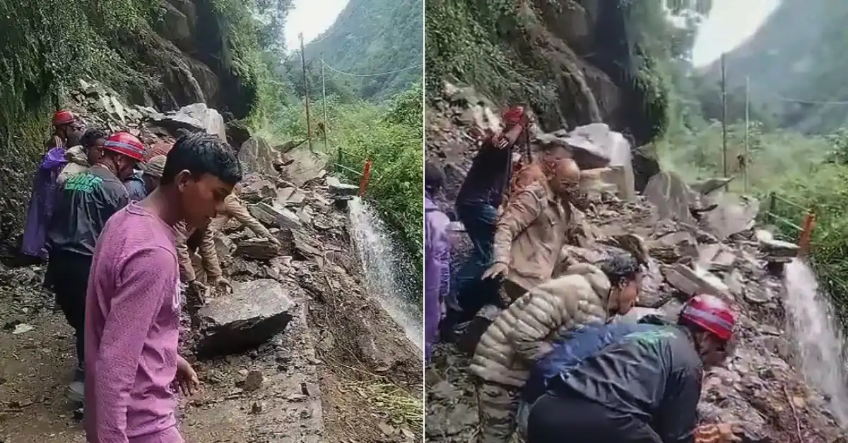 केदार घाटी में तेज बारिश के बाद पैदल मार्ग बाधित, यात्रा अस्थायी रूप से रोकी