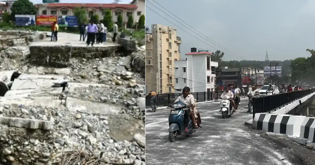 Home 6 नंदा की चौकी पर अस्थायी पुलिया धंसी, नवनिर्मित मुख्य पुल खोलकर यातायात किया सामान्य