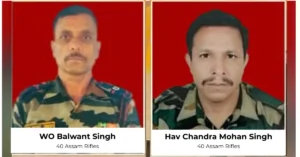 मणिपुर हमले में वीरगति को प्राप्त उत्तराखंड के असम राइफल्स के जवान वारंट ऑफिसर बलवंत सिंह और राइफलमैन सीएम सिंह