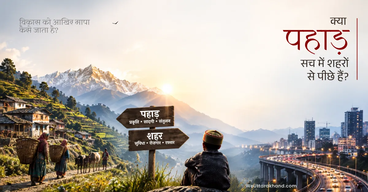 क्या पहाड़ सच में शहरों से पीछे हैं? विकास को आखिर मापा कैसे जाता है?